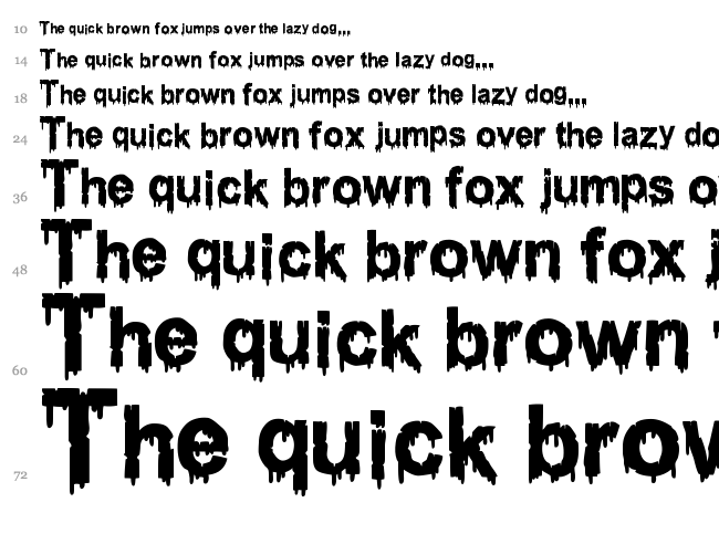Woodcutter Dripping Classic Font font waterfall